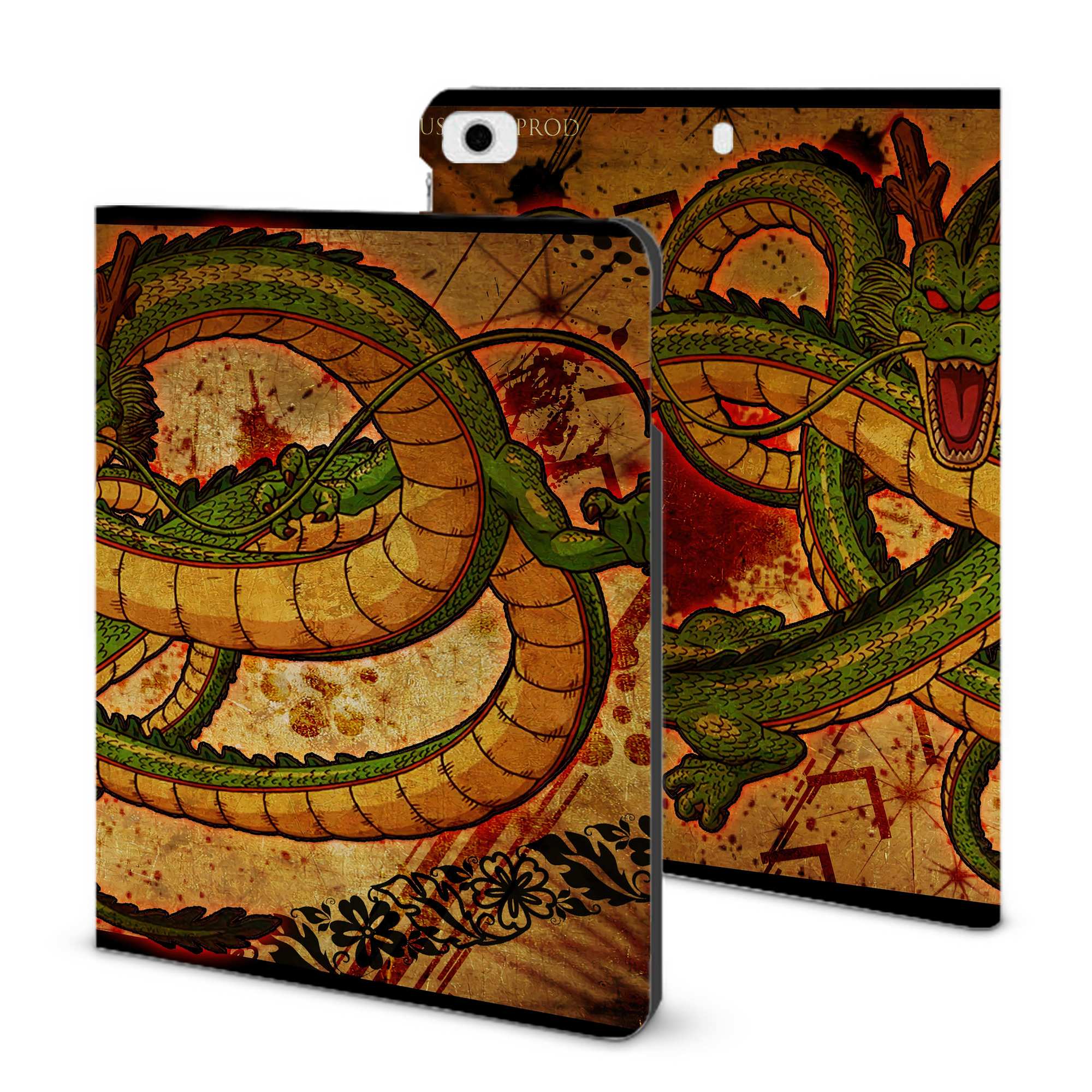 （画像用） ドラゴンボール DRAGON BALL IPad ケース ブック型 PUレザー TPU 耐衝撃 軽量 薄型 ペン収納なし 全面保護 IPad 各モデル対応